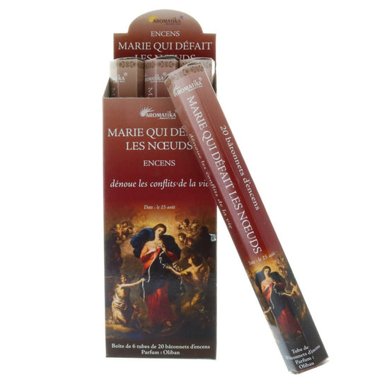 Encens religieux Marie qui défait les Noeuds 20 bâtonnets